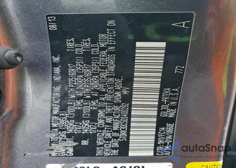 2013 Toyota Sienna Le z USA, uszkodzony, nr VIN 5TDKK3DC5DS400292